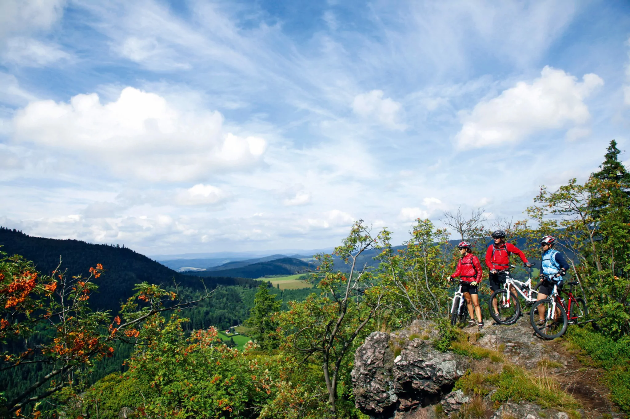 mountainbiken-thueringer-Mountainbiken am Rennsteig im Thüringer Wald